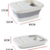 Foldable Footbath Massage Bucket Soaking Bucket Folding Basin Spa Foot